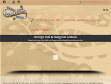 Tablet Screenshot of dorrigofolkbluegrass.com.au